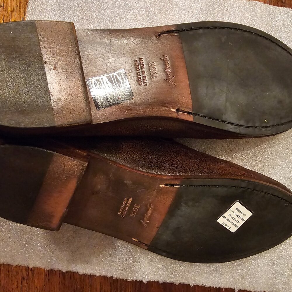 Marsèll Nubuck Distressed Accents Loafers Ballet Flats Sz 9.5 | IT 39.5 (NWOT) - Picture 6 of 9